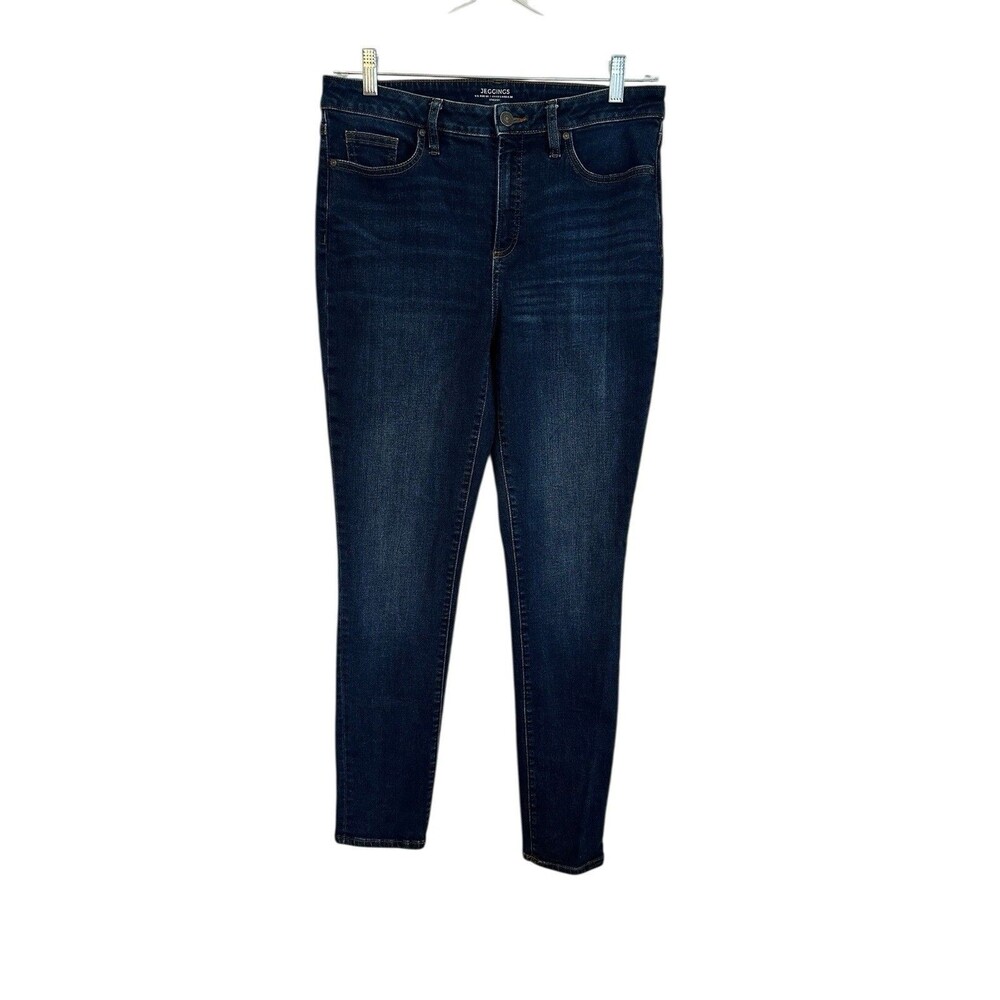 Chicos Womens 6R Jeggings Jeans Dark Wash Stretch Ankle Skinny Denim EUC